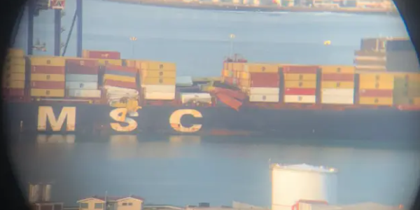 MSC一集装箱船因卑劣天气丧失46个集装箱